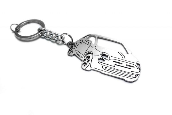 Car Keychain for Fiat 500 (type 3D) - decoinfabric