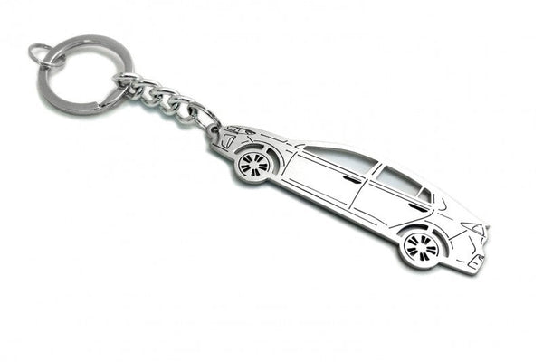 Car Keychain for Hyundai Ioniq (type STEEL) - decoinfabric