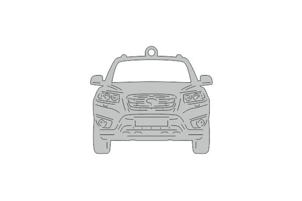 Car Keychain for Hyundai SantaFe II (type FRONT) - decoinfabric