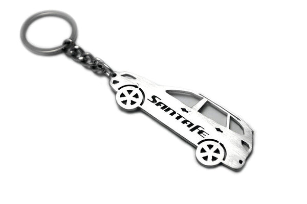Car Keychain for Hyundai SantaFe II (type STEEL) - decoinfabric