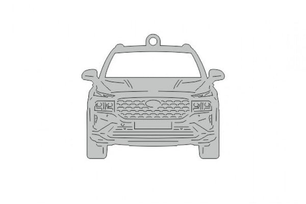 Car Keychain for Hyundai SantaFe IV (type FRONT) - decoinfabric