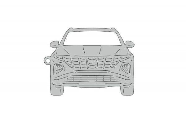 Car Keychain for Hyundai Tucson IV (type FRONT) - decoinfabric