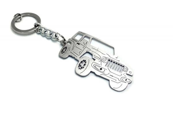 Car Keychain for Jeep Wrangler JL (type 3D) - decoinfabric