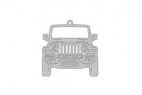 Car Keychain for Jeep Wrangler JL (type FRONT) - decoinfabric