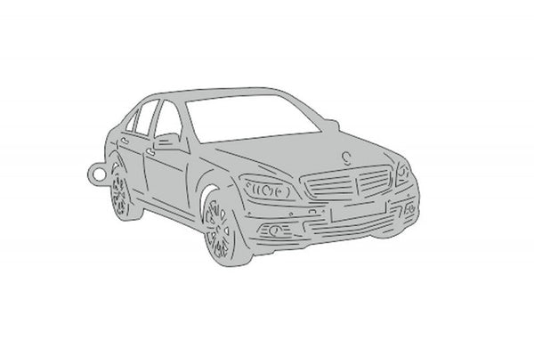 Car Keychain for Mercedes C-Class W204 (type 3D) - decoinfabric