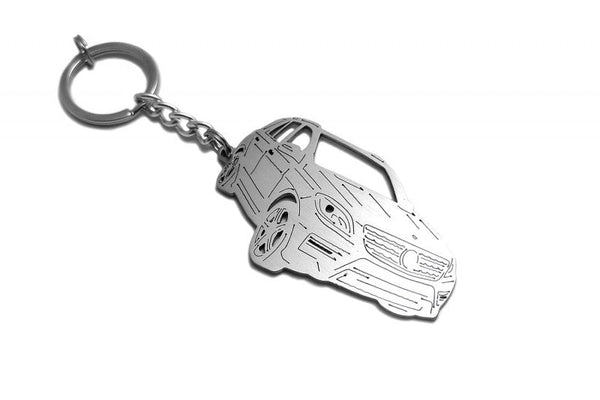 Car Keychain for Mercedes ML-Class W166 (type 3D) - decoinfabric