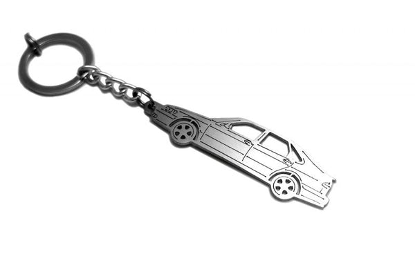Car Keychain for Saab 9-3 I (type STEEL) - decoinfabric