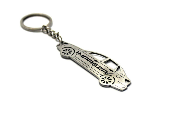 Car Keychain for Subaru Impreza III 4D (type STEEL) - decoinfabric