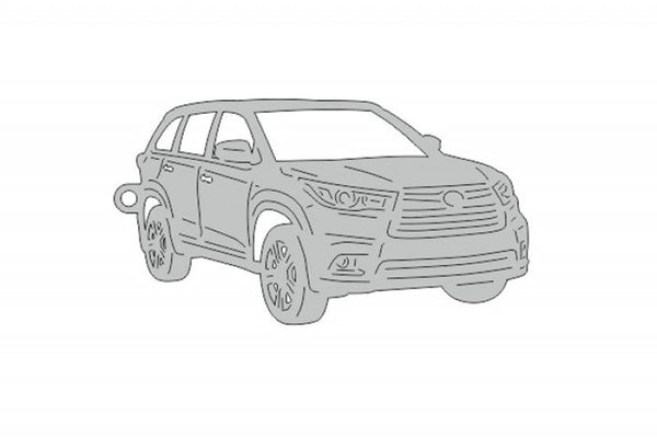 Car Keychain for Toyota Highlander III (type 3D) - decoinfabric