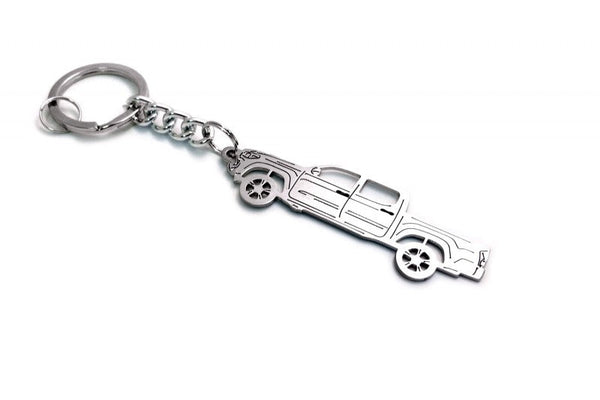 Car Keychain for Toyota Tacoma III (type STEEL) - decoinfabric