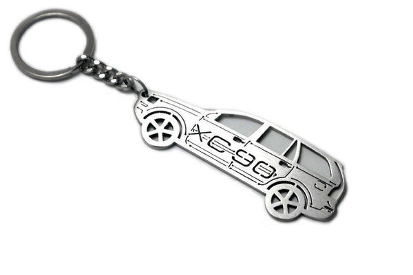 Car Keychain for Volvo XC90 I (type STEEL) - decoinfabric