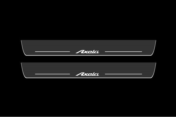 Mazda 3 III LED Door Sill With Logo Axela - decoinfabric