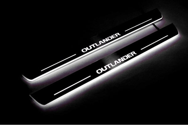 Mitsubishi Outlander II Door Sill Protectors With Logo Outlander - decoinfabric