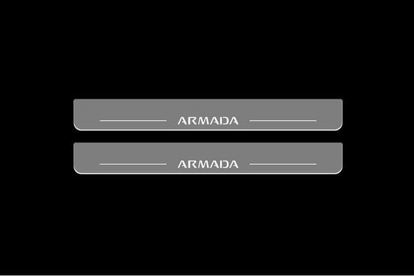 Nissan Armada II LED Door Sills PRO With Logo Armada - decoinfabric