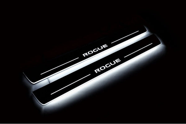 Nissan Rogue II LED Door Sills PRO With Logo Rogue - decoinfabric