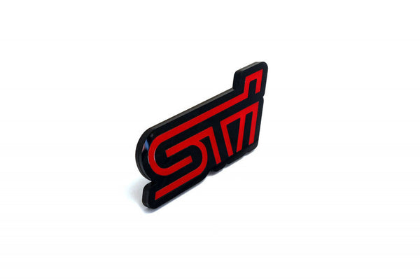 Subaru Radiator grille emblem with STI logo - decoinfabric