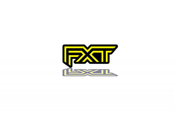 Subaru tailgate trunk rear emblem with FXT logo - decoinfabric