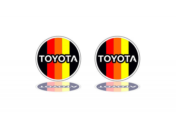 Toyota emblem for fenders with Toyota Tricolor logo - decoinfabric