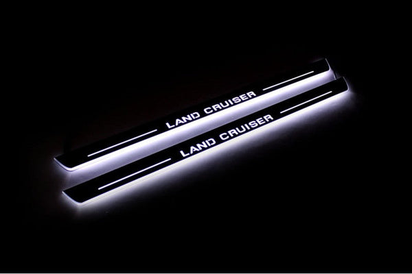 Toyota LC 200 Auto Door Sill Plates With Logo Land Cruiser - decoinfabric