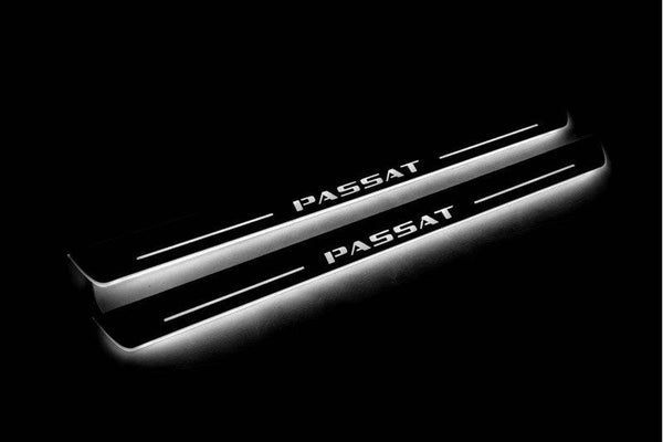 Volkswagen Passat B6 Door Sill Led Plate With Logo Passat - decoinfabric