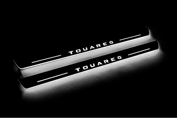 Volkswagen Touareg III Auto Door Sill Plates With Logo Touareg - decoinfabric