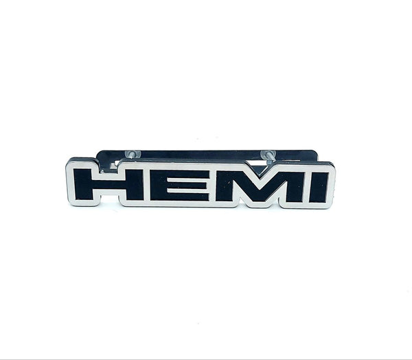 DODGE Stainless Steel Radiator grille emblem with HEMI logo - decoinfabric