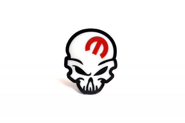 JEEP Radiator grille emblem with Mopar Scull logo - decoinfabric