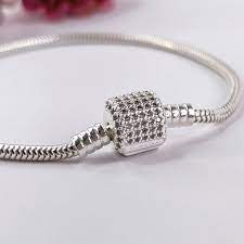 Pulseira Pandora Prata 925 Cravejado com Zircônia 1