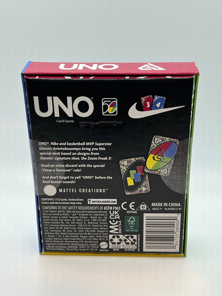 Mattel Creations Nike Zoom Freak 3 UNO Card Game – Mang's Collectibles