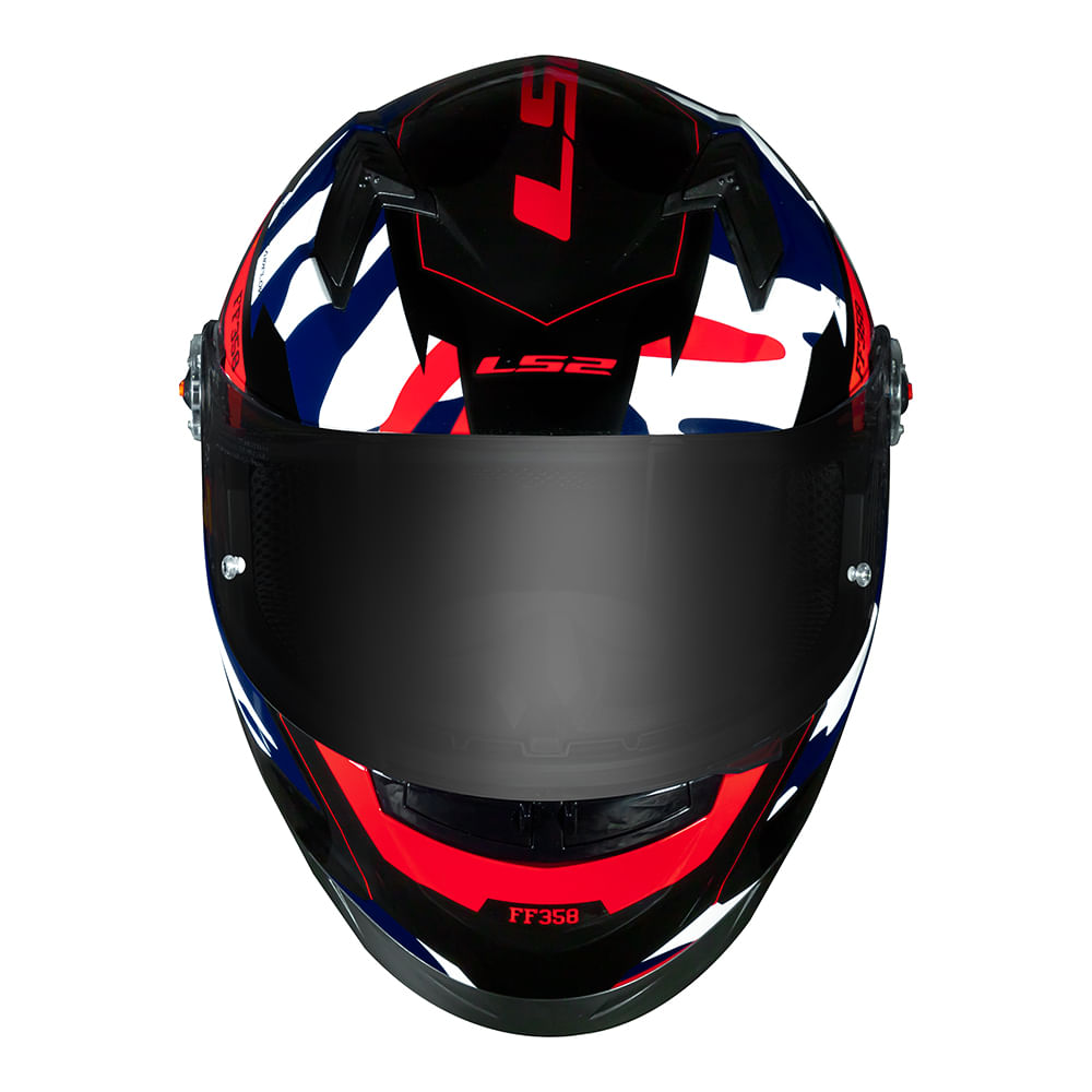 CAPACETE CLASSIC TANK VERMELHO/AZUL 4