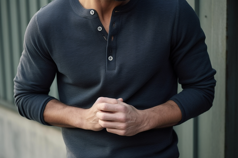 Men's henley shirt