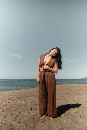 Kira Pant in Chocolate - BLOOM