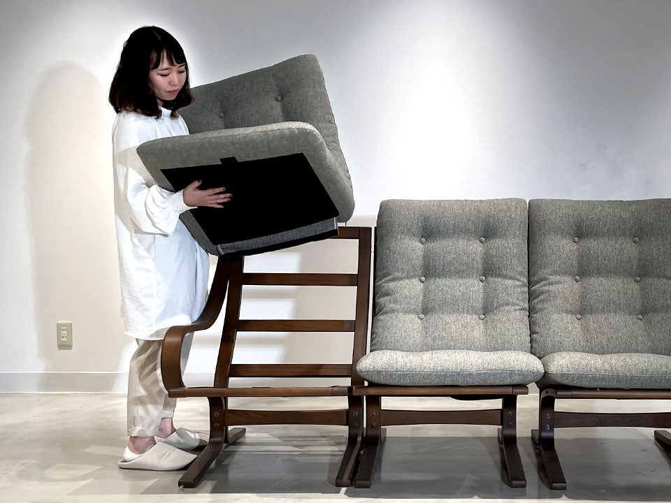 富士ファニチャー Agioセパレート式 2人掛けソファー - 椅子/チェア