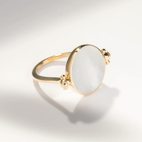 Golded Gina Clear Ring Ring 