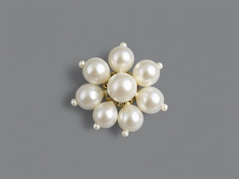 Pearl Cluster Snap Clip