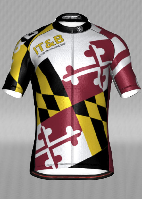 Maryland State Flag Men's Cycling Jersey