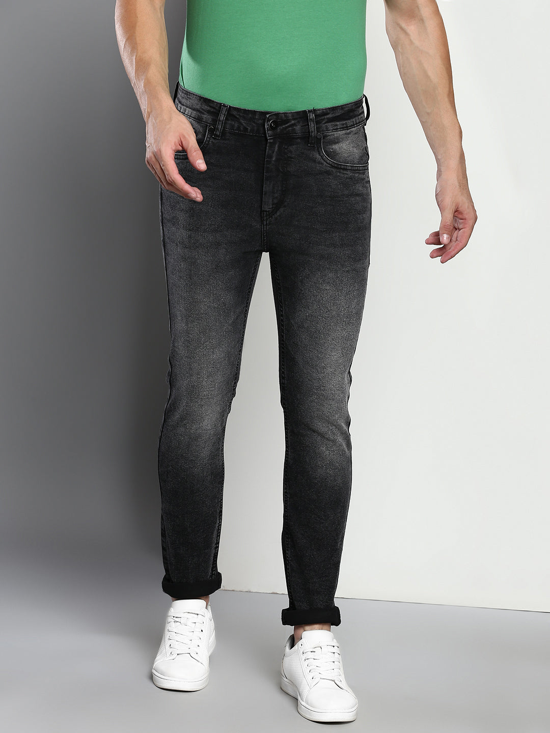 Faded hot sale jeans black