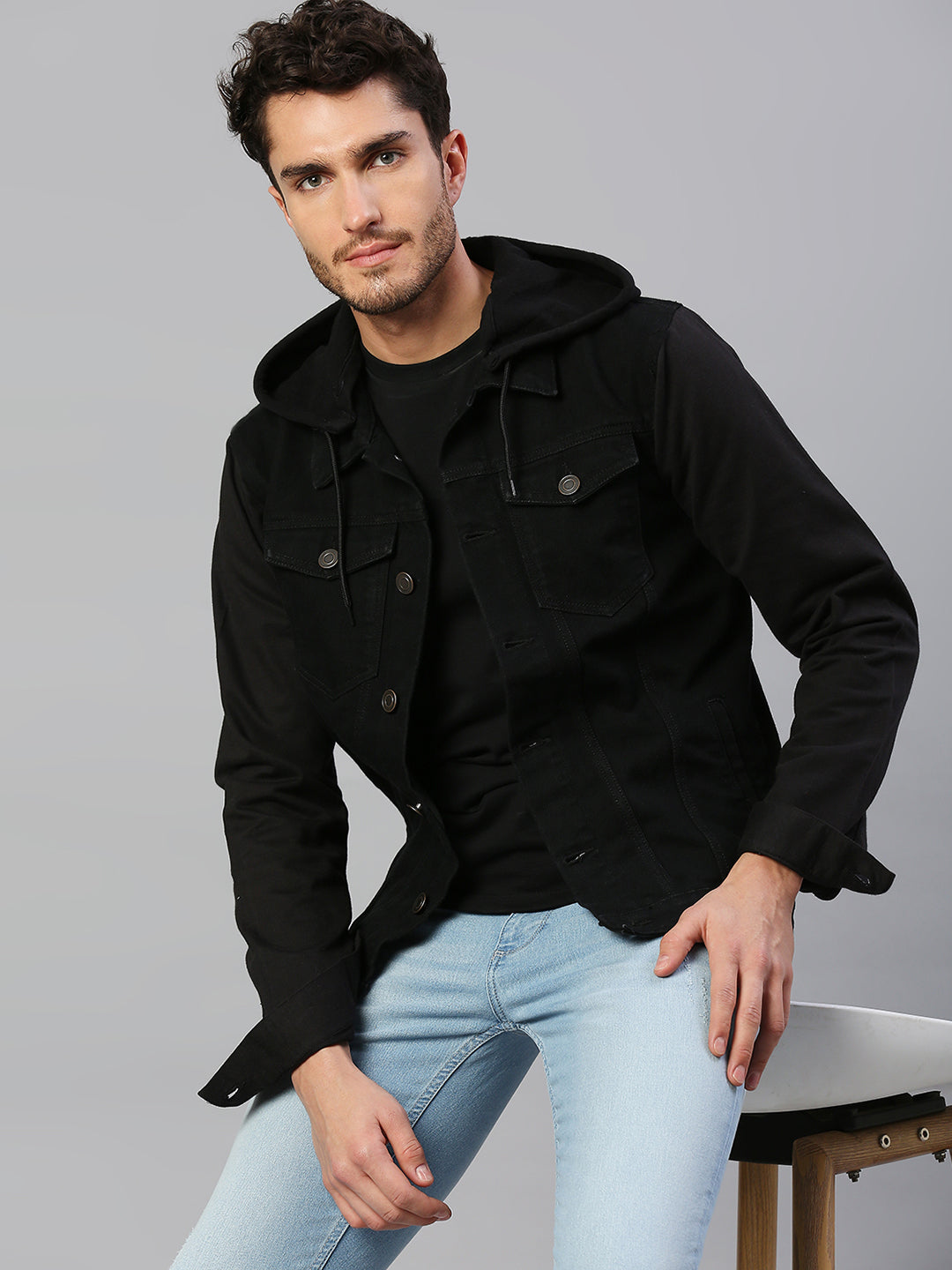 Buy Men Black Solid Casual Jacket Online - 715304 | Peter England