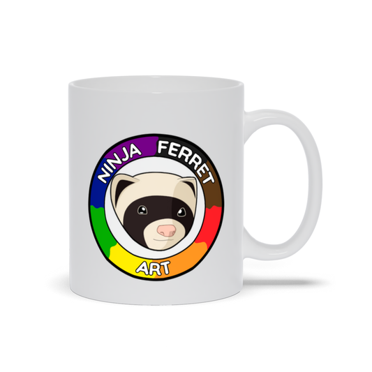 Ninja Ferret Logo Mugs | 2 Sizes | Drinkwear