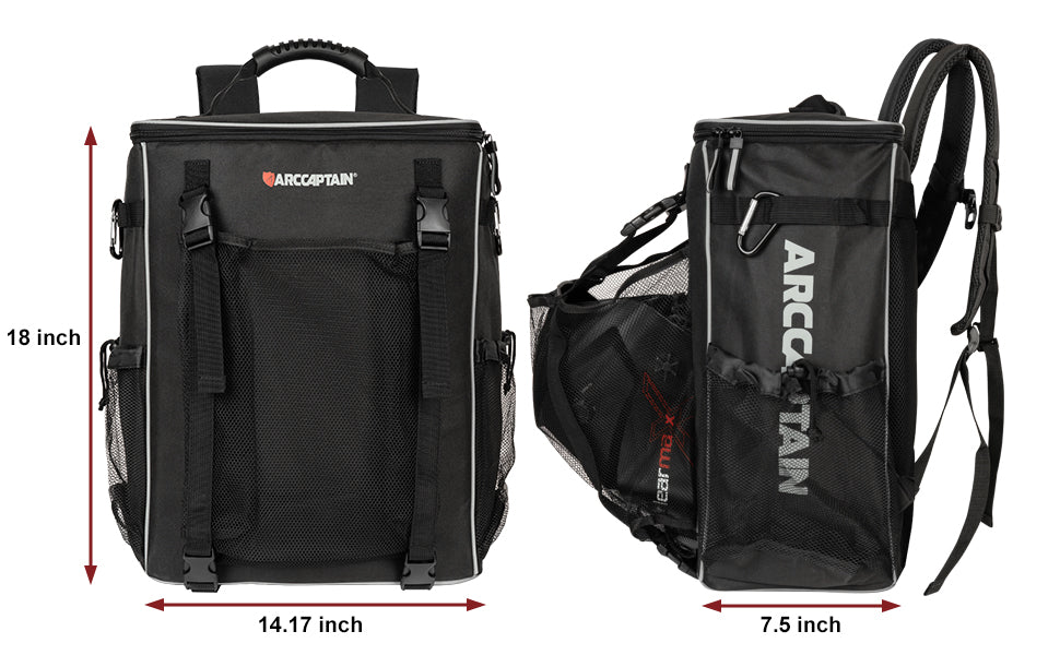 ARCCAPTAIN Cool Welding Backpack size