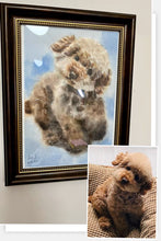 Carregar imagem no visualizador da galeria, Mini Custom Watercolor Pet Portrait, Dog Portraits from Photos,Dog Portraits From Photos, Pet Painting, Custom Tiny Paintings, Miniature
