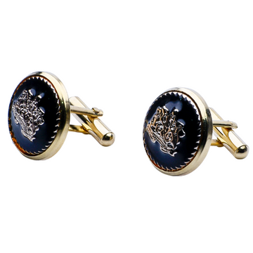 DOS Cufflinks - Gold or Silver Finished in Leatherette