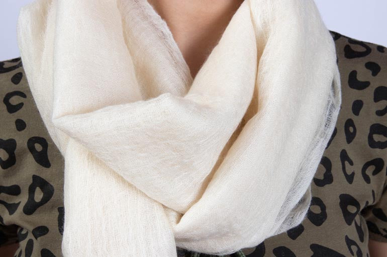 Can vegans wear cashmere scarves? The short answer is "Yes".
