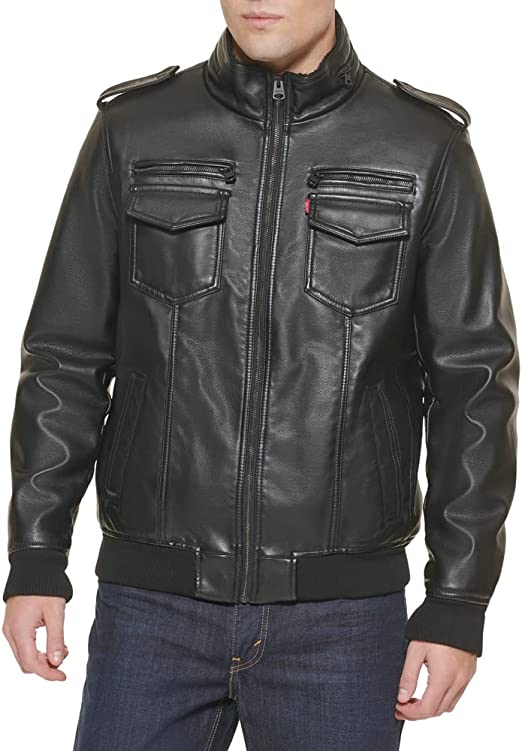 mens-black-leather-aviator-bomber-jacket