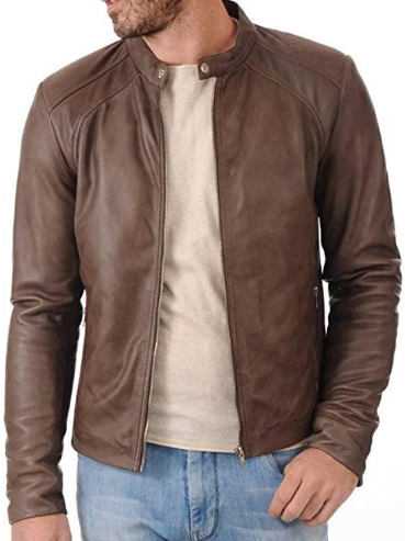 mens-slim-fit-biker-brown-leather-jacket