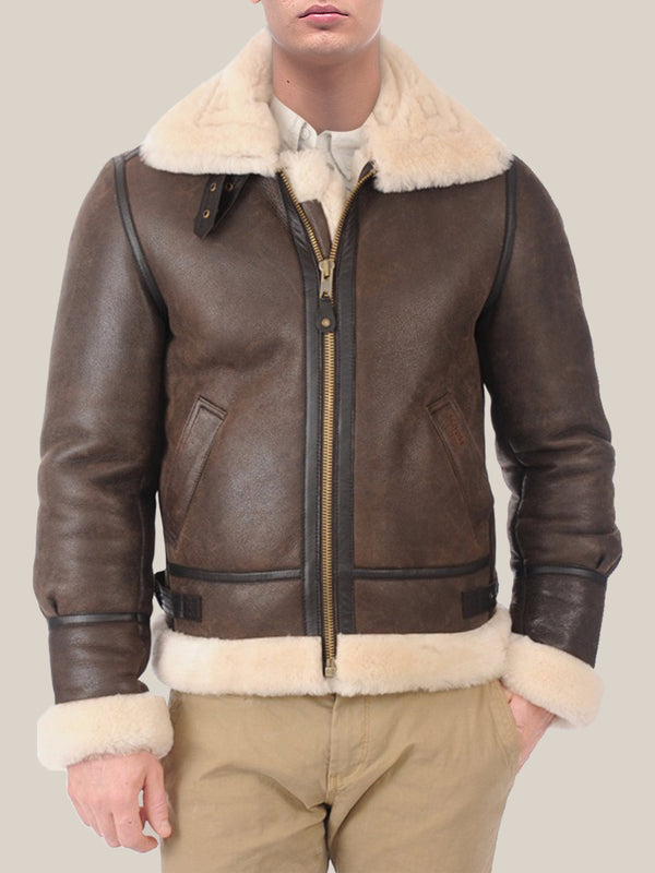 Men's Foxy Brown Shearling Leather Jacket | boneshia | Reviews on Judge.me