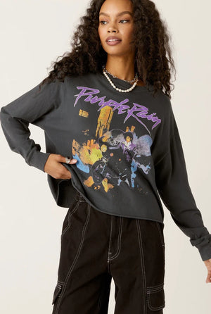 Daydreamer Prince Purple Rain L/S Women's Tee - Coast Board Shop