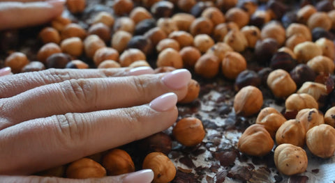 Roasted hazelnuts