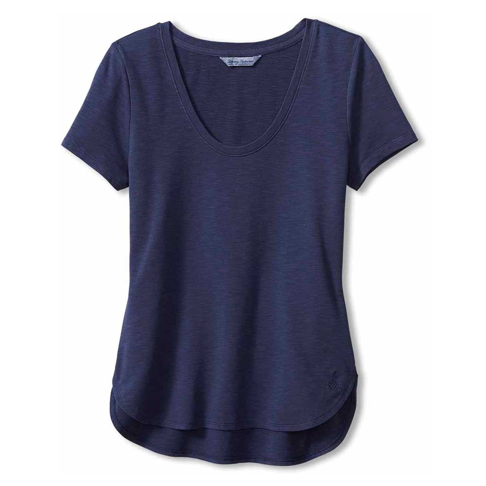 Tommy Bahama Women's Kauai Jersey V-Neck Tee in Island Navy