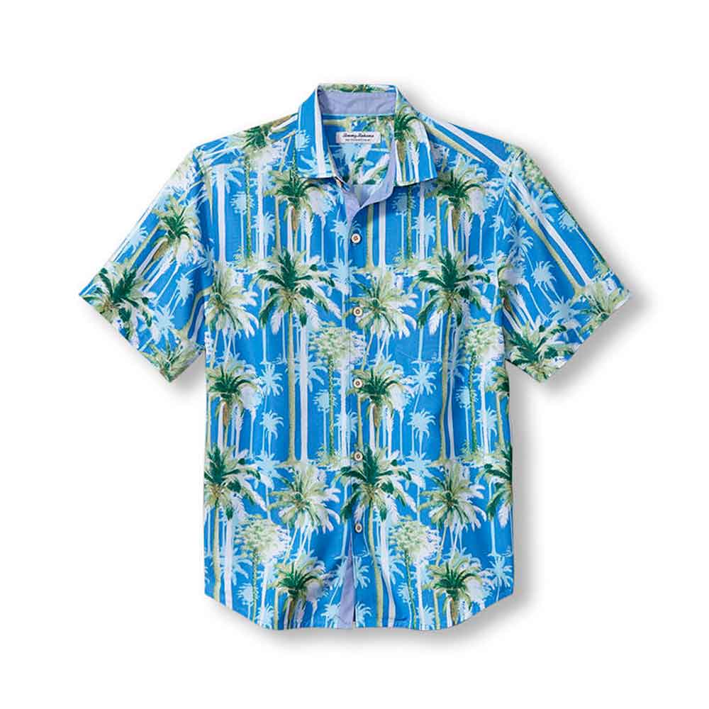 Men's Tommy Bahama White UCLA Bruins Coconut Point Palm Vista IslandZone  Camp Button-Up Shirt